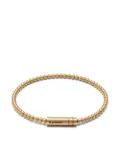 Le Gramme 15g brushed yellow gold beaded bracelet