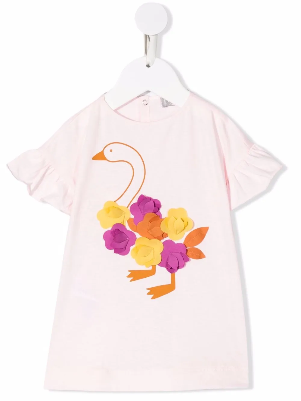 

Il Gufo vestido estilo playera con estampado gráfico - Rosado