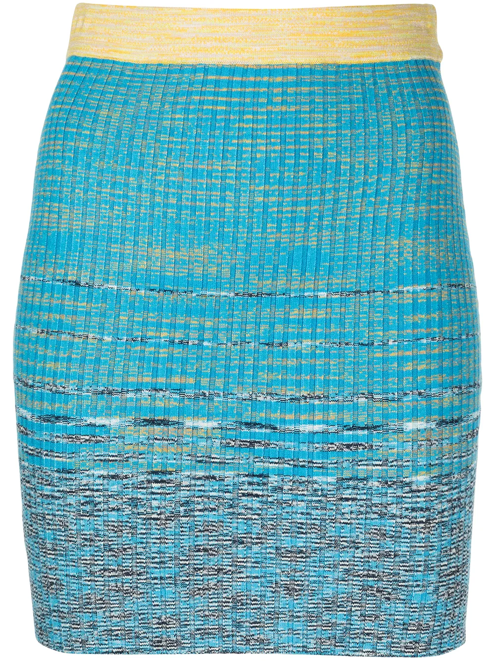 

STAUD Piera ribbed-knit mini skirt - Blue