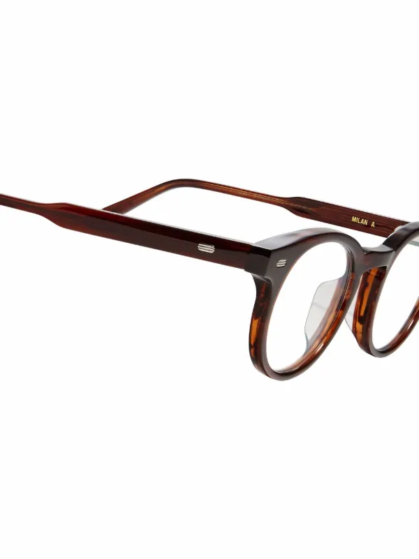 Gentle Monster Milan AB4 round-frame Glasses | White | FARFETCH