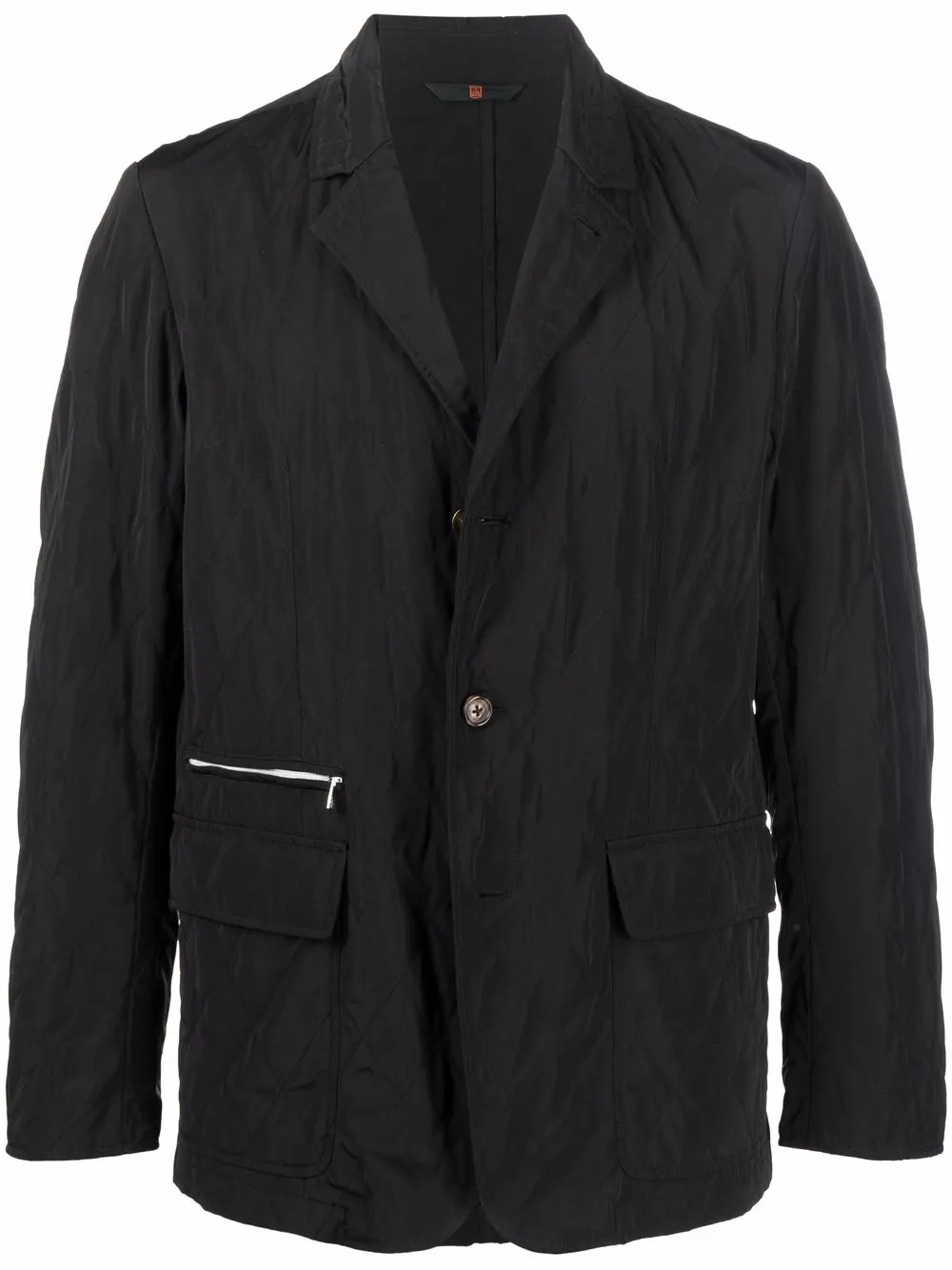 

Corneliani quilted long-sleeve jacket - Black