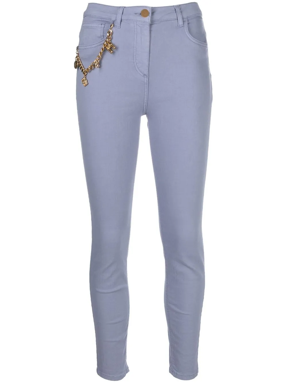 

Elisabetta Franchi jeans con detalle de dije - Azul