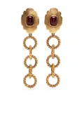 CHANEL Pre-Owned 1980s chain-link dangling clip-on earrings - Gold