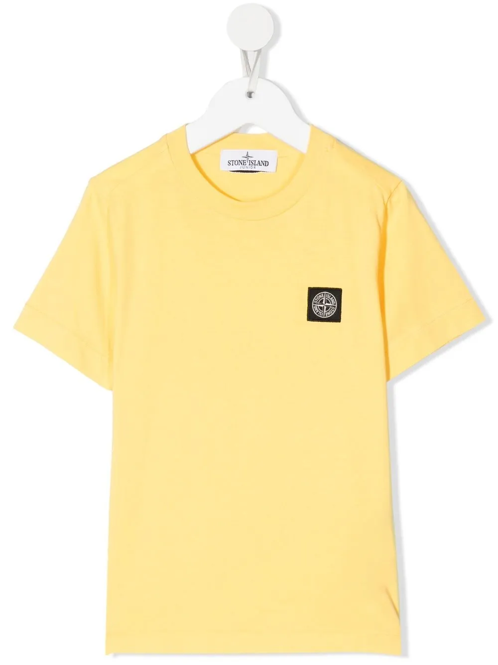 

Stone Island Junior playera con parche del logo - Amarillo
