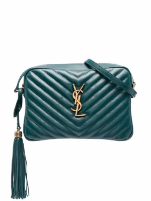 ysl green camera bolsa