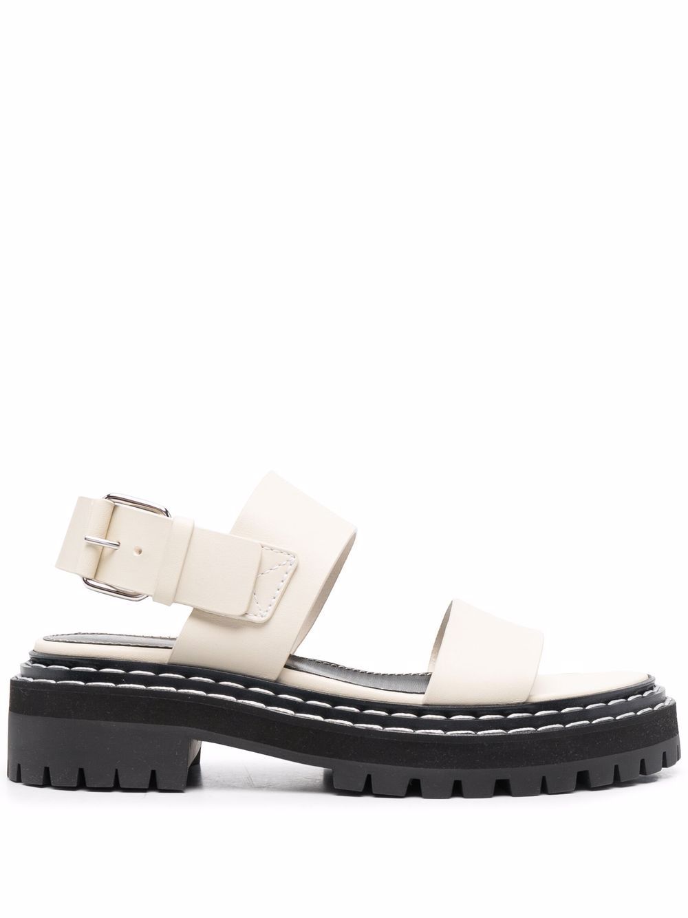 

Proenza Schouler sandalias con suela dentada - Blanco