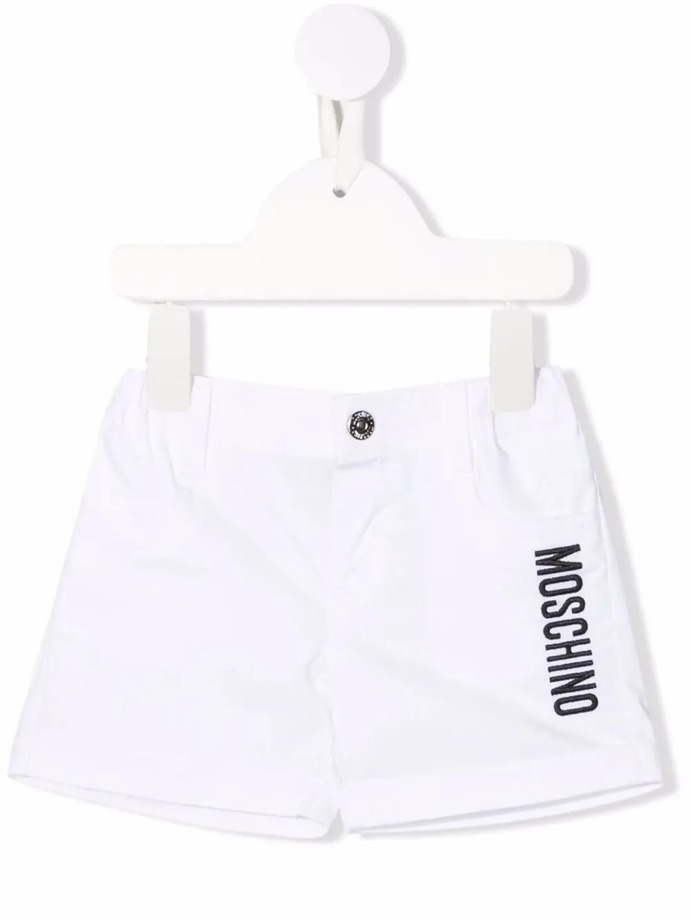 

Moschino Kids shorts con parche Teddy Bear - Blanco