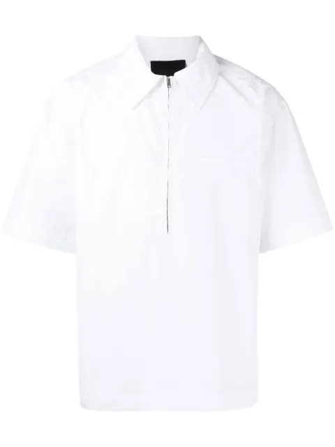 3.1 Phillip Lim playera tipo polo con medio cierre