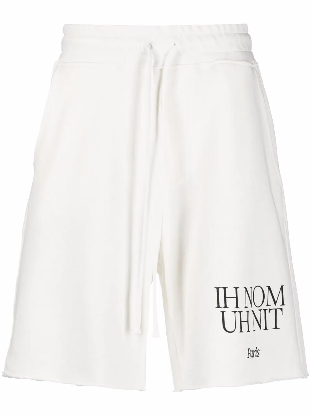 Ih Nom Uh Nit logo print cotton shorts