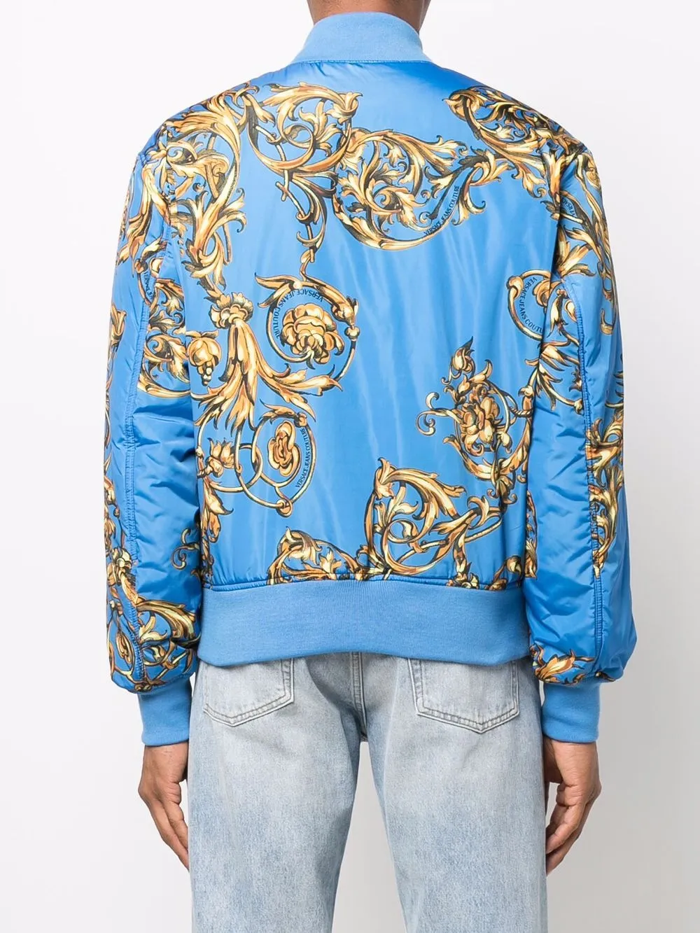 фото Versace jeans couture бомбер с узором regalia baroque