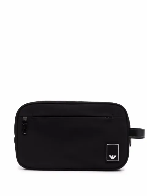 Emporio Armani شنطة أدوات حلاقة بشارة شعار الماركة