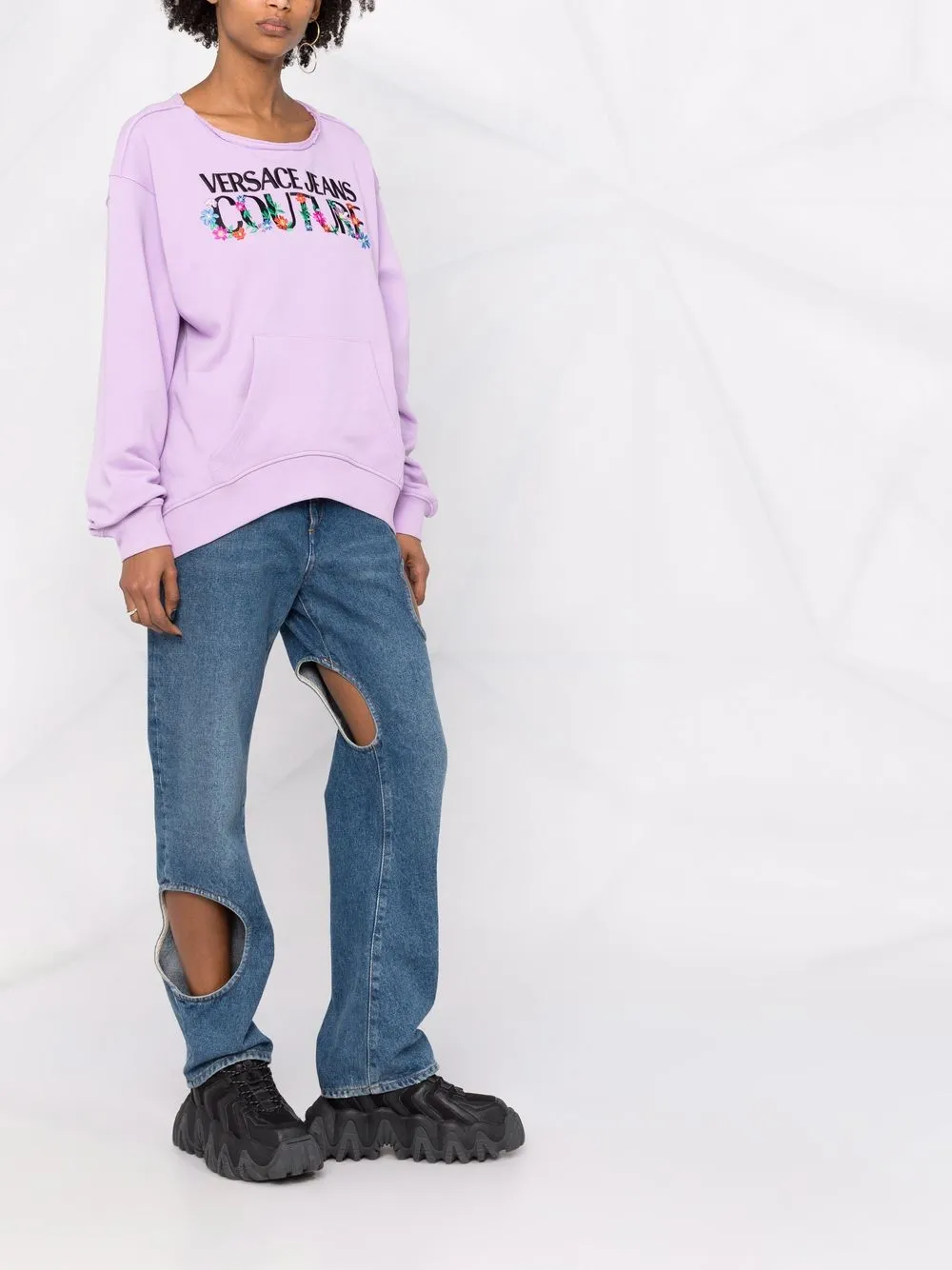 фото Versace jeans couture толстовка с логотипом