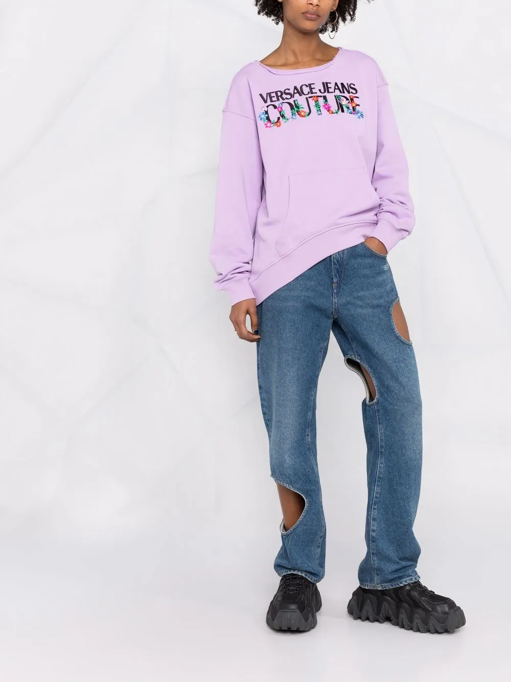 фото Versace jeans couture толстовка с логотипом