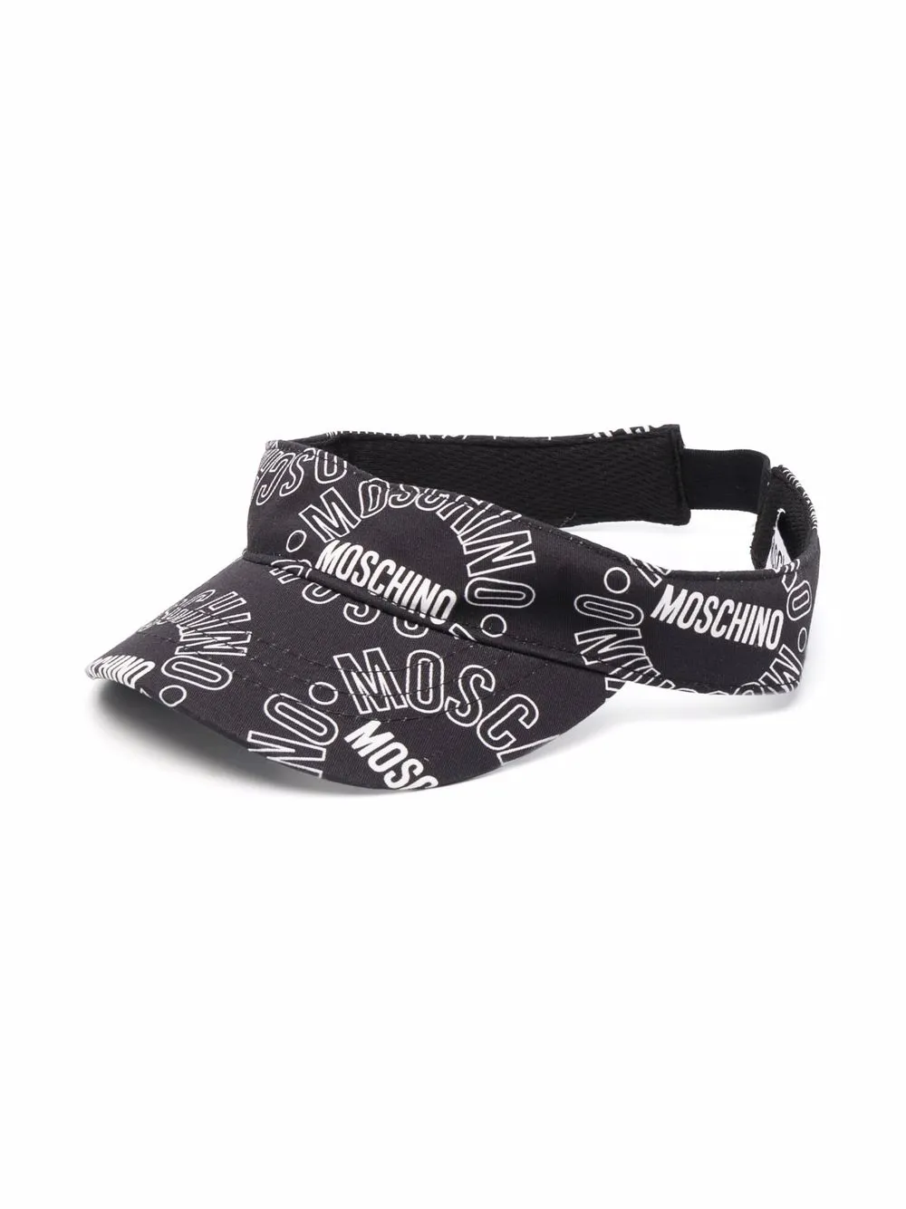 

Moschino Kids visera con logo estampado - Negro