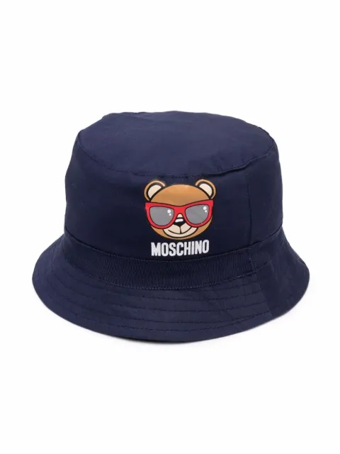 Moschino Kids Teddy Bear print bucket hat