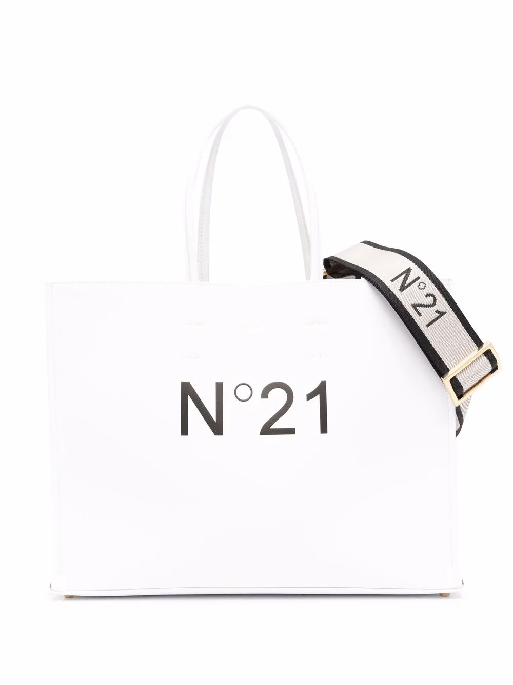 n-21-logo-print-tote-bag-in-white-modesens