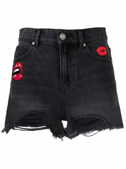 Pinko شورت جينز 'جينا' بأطراف منسلة