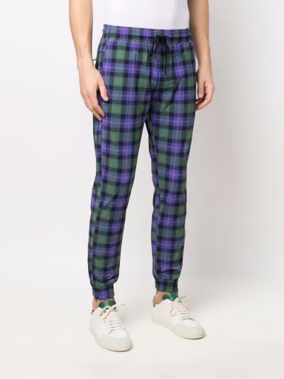 tartan print pants