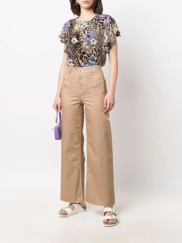 LIU JO high-waisted Flared Trousers 
