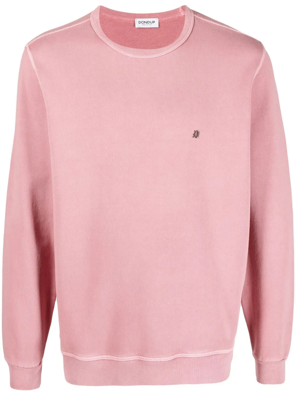 

DONDUP logo-plaque crew neck jumper - Pink