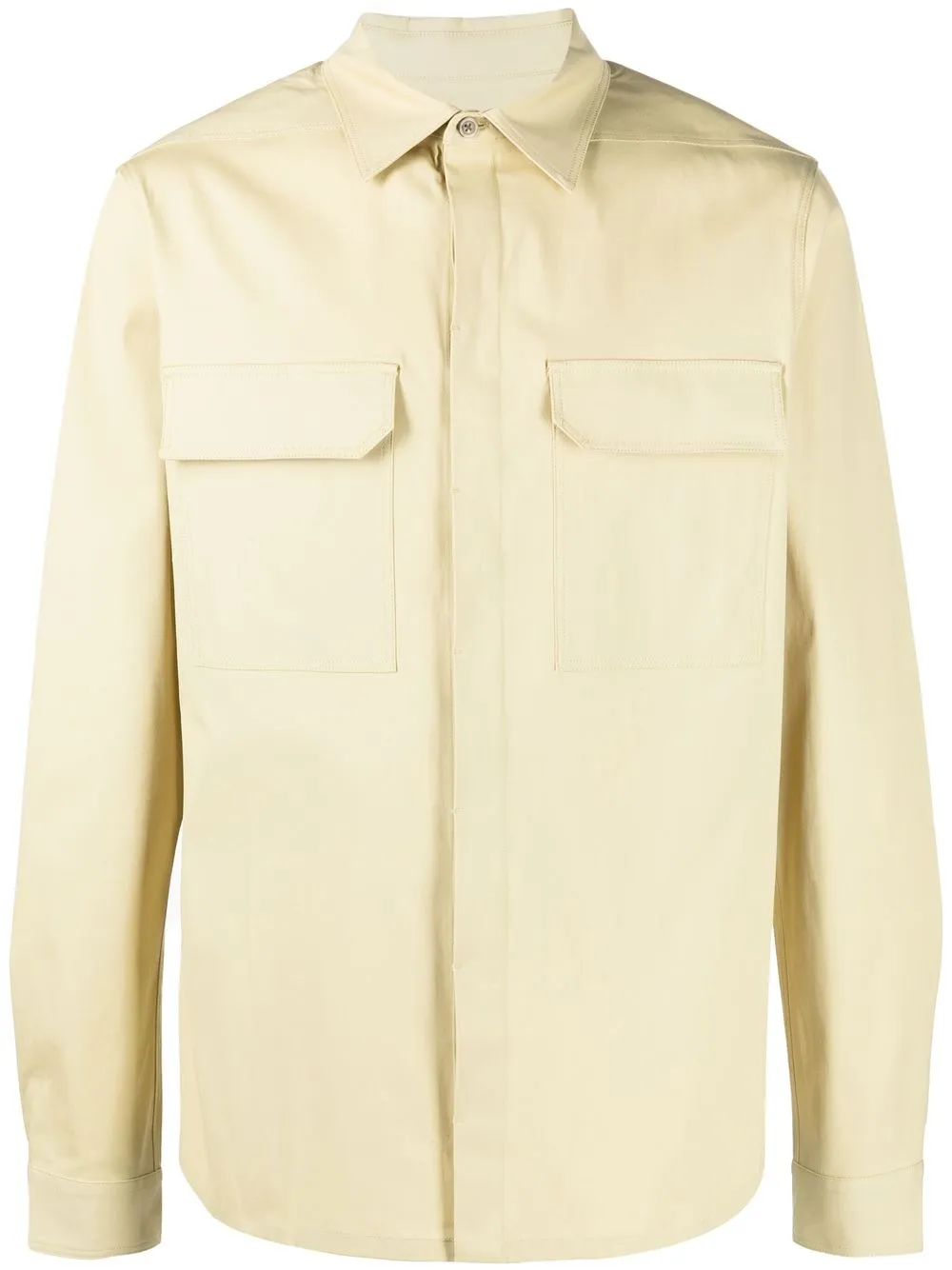 

Rick Owens camisa con botones - Amarillo