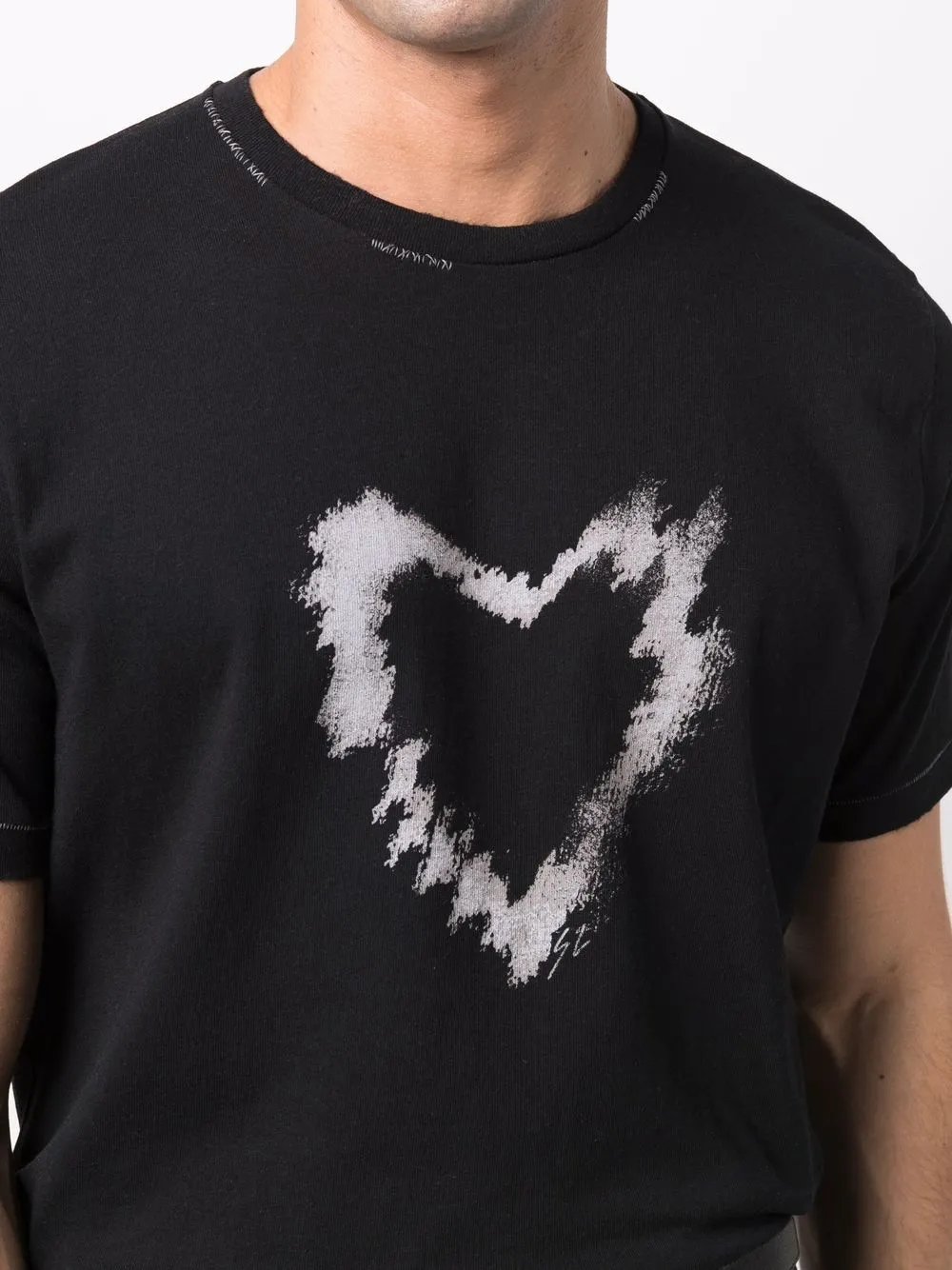 SIGNATURE HEART T-SHIRT IN ORGANIC COTTON