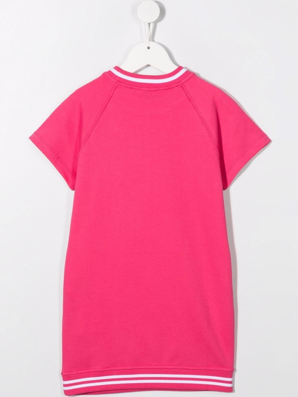 Image 2 of Moschino Kids Teddy-logo shortsleeved sweatshirt dress