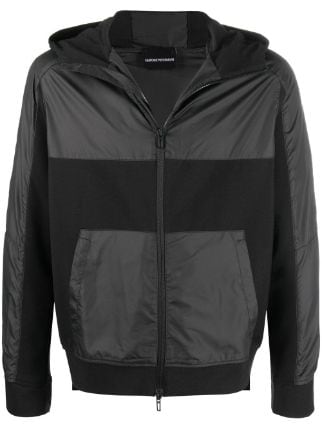 Emporio Armani Zipped Hooded Jacket Farfetch