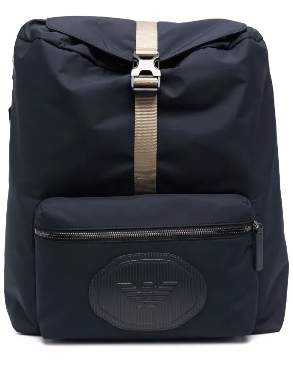 Emporio Armani Logo Embossed Backpack 