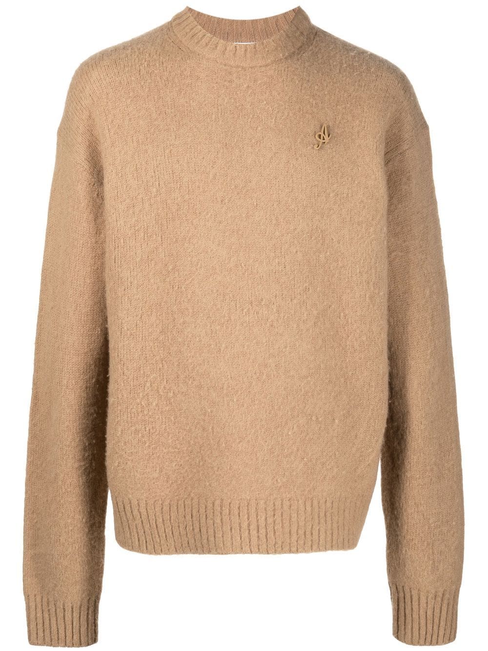 Axel Arigato Beyond Logo-patch Jumper In Neutrals