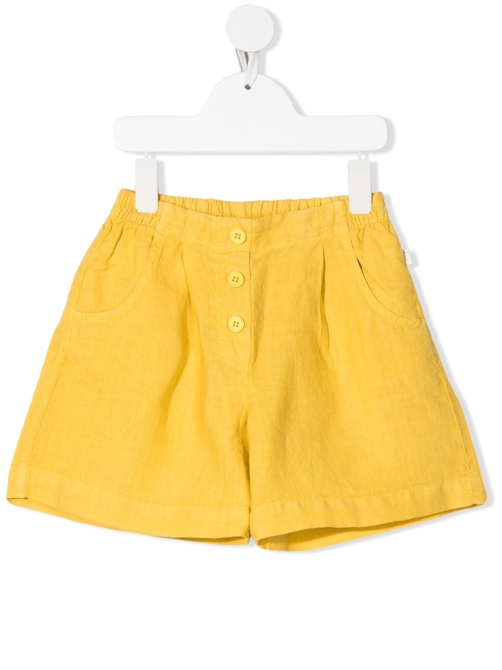 

Il Gufo flared elasticated shorts - Yellow