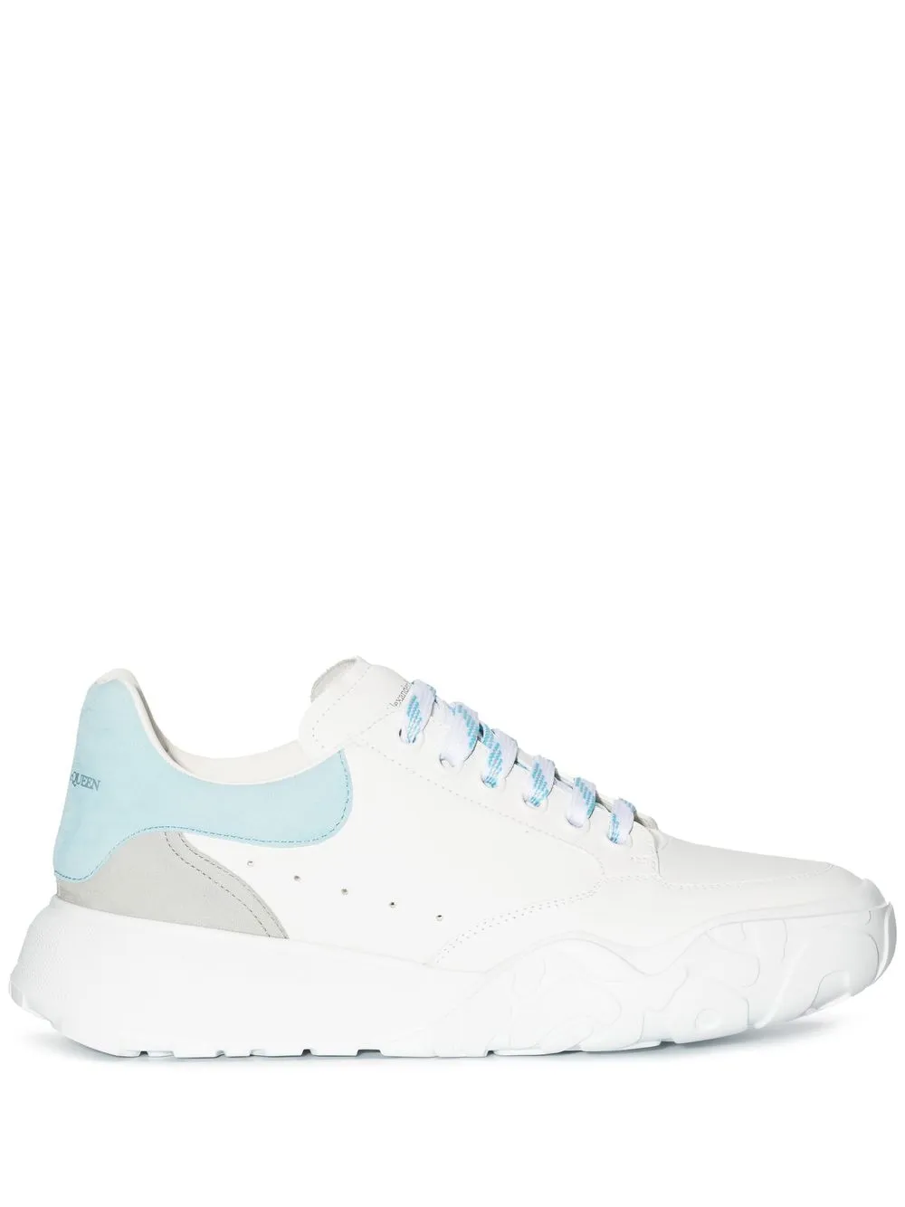 

Alexander McQueen tenis con agujetas y logo estampado - Blanco