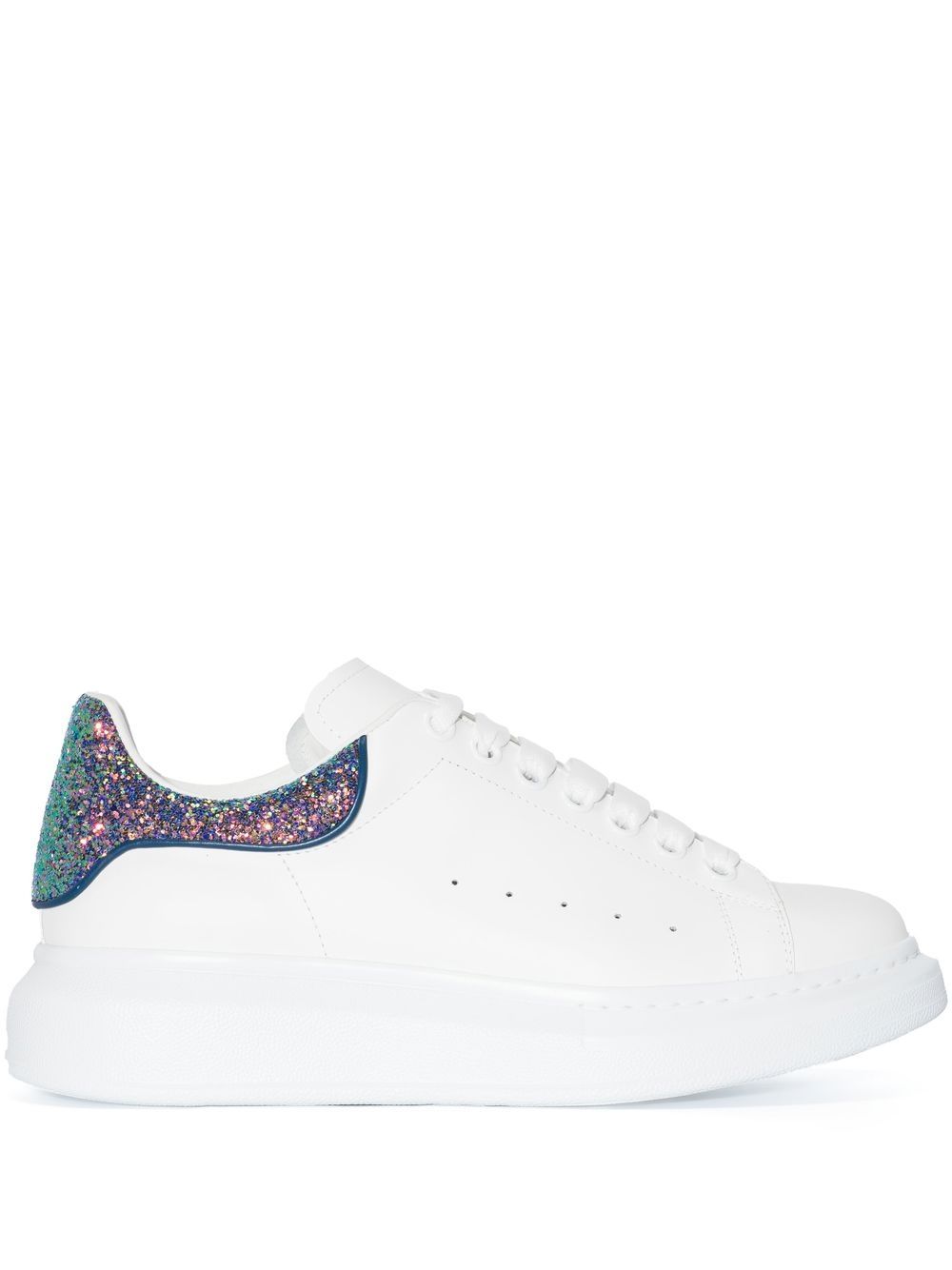 

Alexander McQueen tenis bajos Oversize - 9994 WHITE/GREAG/PETROL