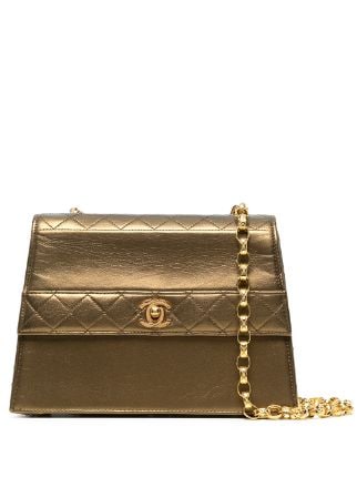 white and gold chanel bag vintage