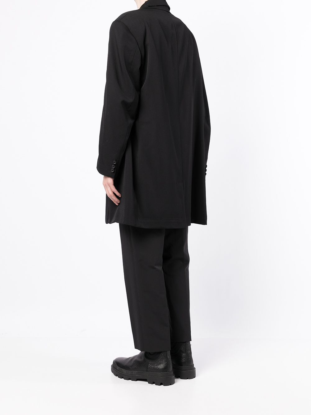 Yohji Yamamoto Gabardine Oversized Wool Jacket - Farfetch