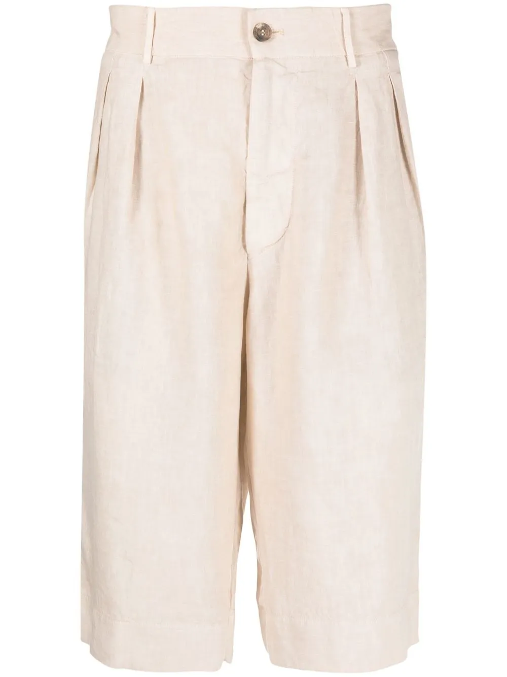 

Malo linen Bermuda shorts - Neutrals