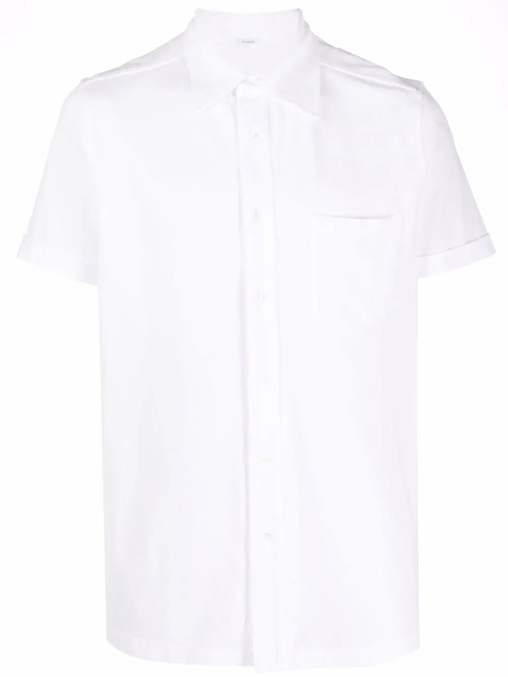 Malo playera con bolsillo de manga corta - Blanco