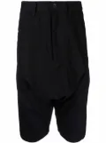 Julius drop-crotch shorts - Black