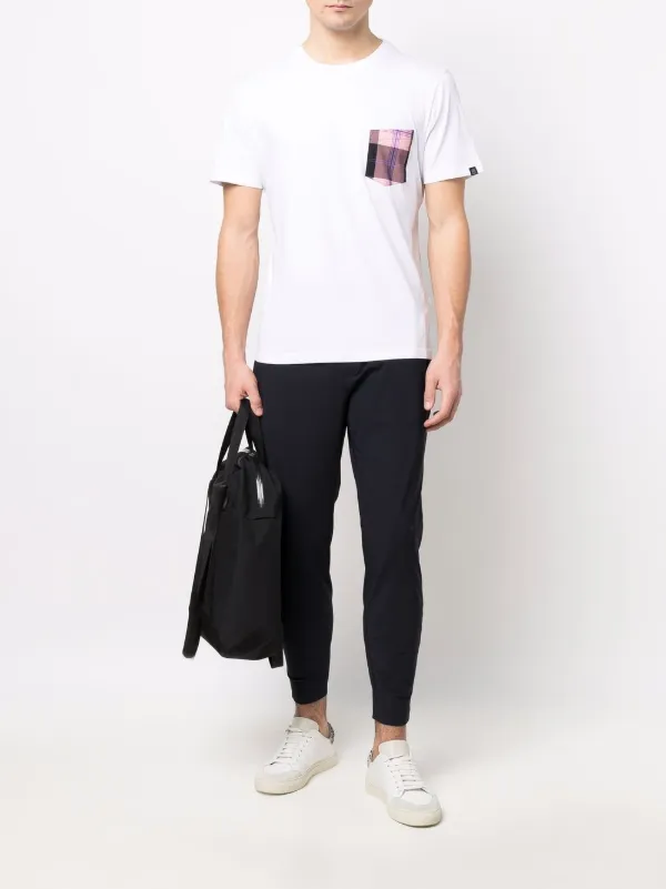 Hydrogen plaid-check Pocket T-shirt 
