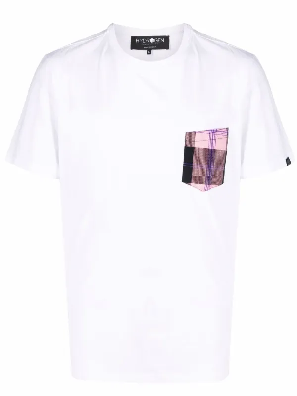 Hydrogen plaid-check Pocket T-shirt 