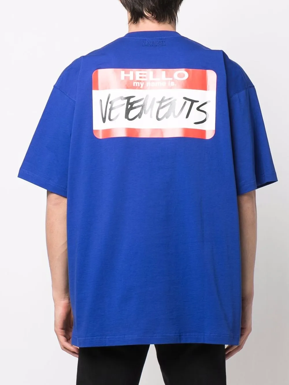 фото Vetements футболка с принтом my name is vetements