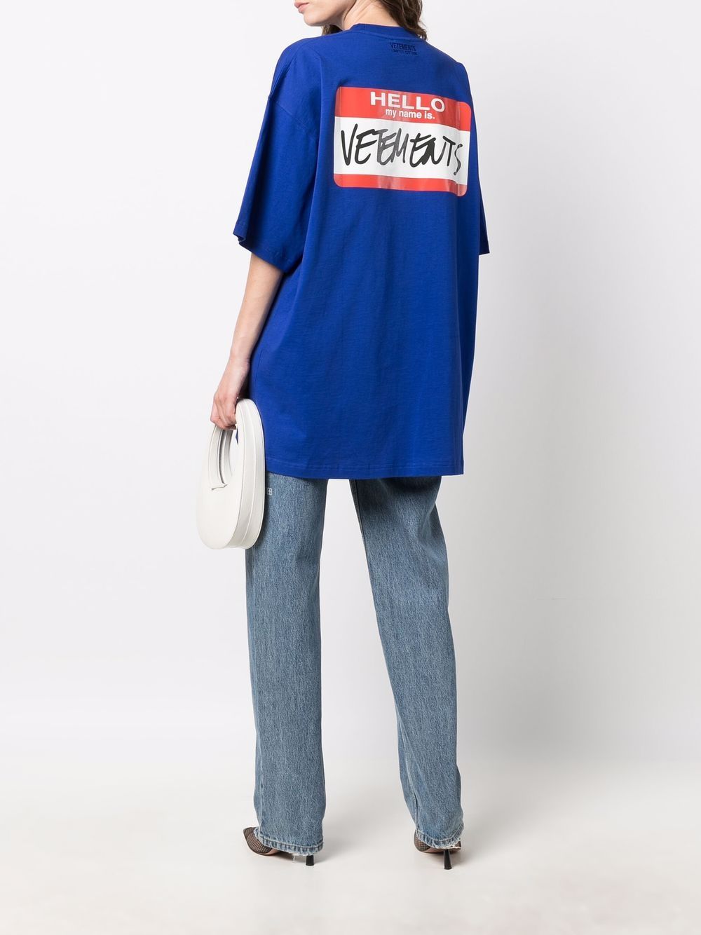 фото Vetements футболка с принтом my name is vetements