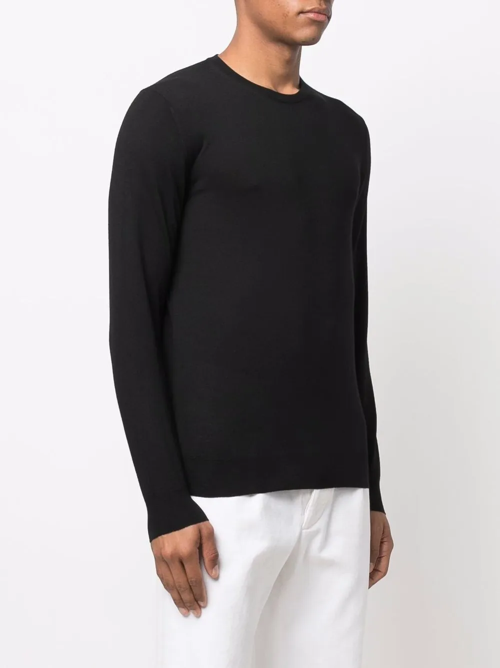  Mauro Ottaviani Pullover Mit Rundhalsausschnitt   Schwarz 