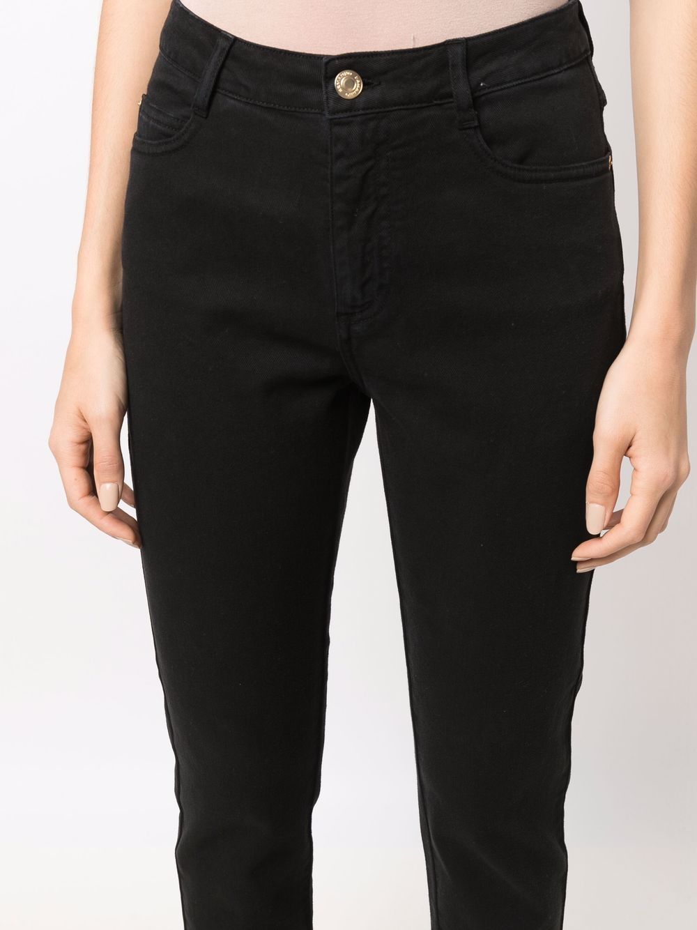 фото Ermanno firenze cropped slim-cut trousers