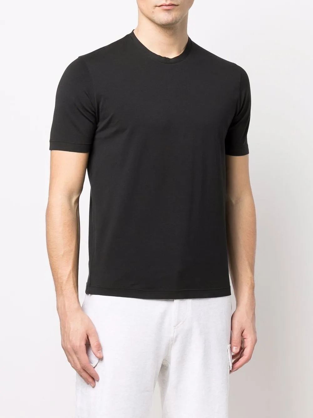  Mauro Ottaviani T Shirt Mit Rundhalsausschnitt   Schwarz 