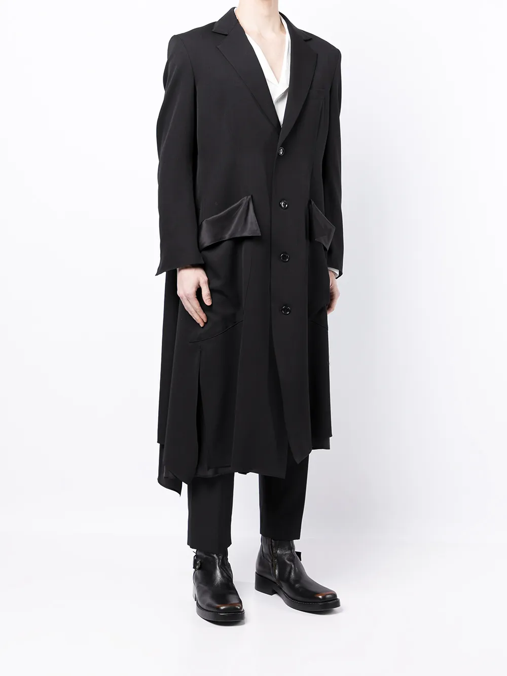 фото Sulvam slash wool long coat