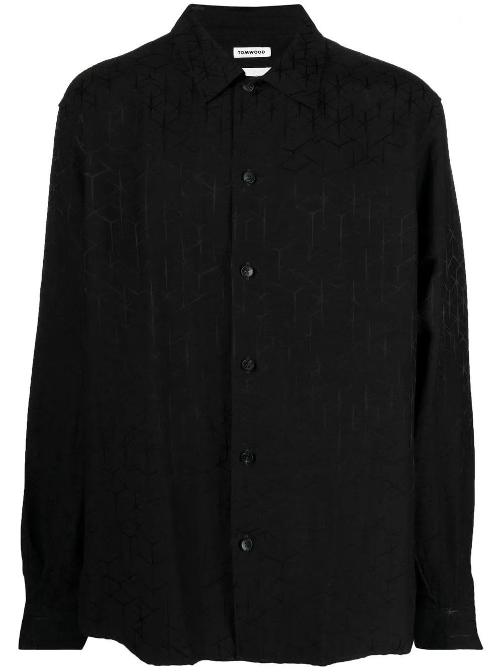 

Tom Wood camisa con estampado gráfico - Negro