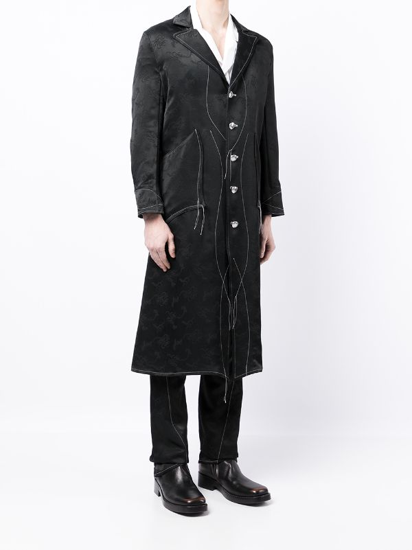 Sulvam Patterned Jacquard Long Coat - Farfetch