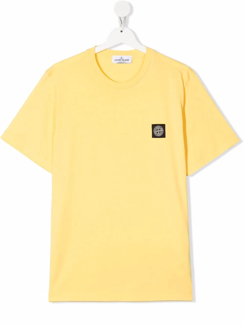 

Stone Island Junior playera con parche del logo en el pecho - Amarillo