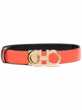 Orange ferragamo belt shop
